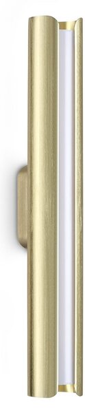 IDEAL LUX Ideal Lux Dorica LED zidna svjetiljka, mesing, visina 30 cm, metal, Zlato / mjed, Dnevni boravak/blagovaonica, Aluminij
