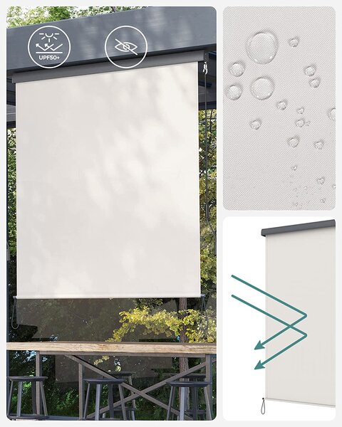 Balkonska tenda na razvlačenje bež - 2,5x1,4m