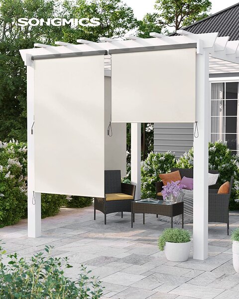 Balkonska tenda na razvlačenje bež - 2,5x1,4m