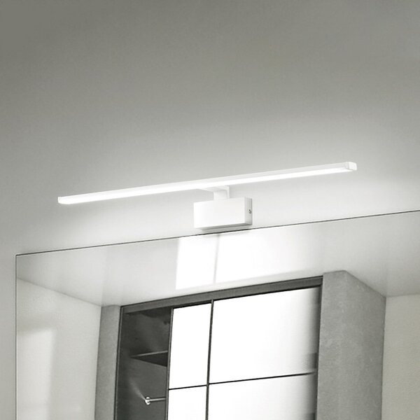 IDEAL LUX Ideal Lux Alma LED zidna svjetiljka, bijeli metal, širina 51 cm, Bijela, Dnevni boravak/blagovaonica, Metal, Zidna utičnica ispod