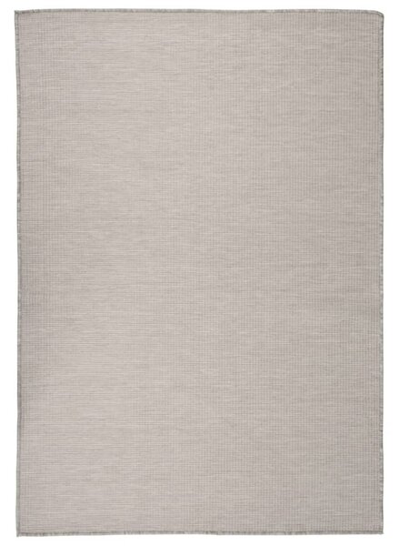 VidaXL Vanjski tepih ravnog tkanja 160 x 230 cm sivo-smeđi