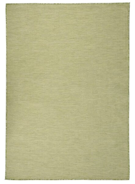 VidaXL Vanjski tepih ravnog tkanja 160 x 230 cm zeleni