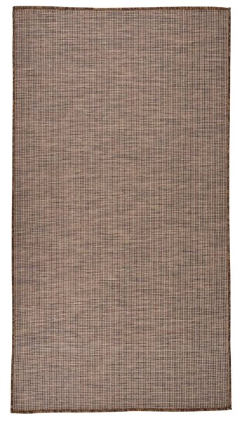 VidaXL Vanjski tepih ravnog tkanja 80 x 150 cm smeđi