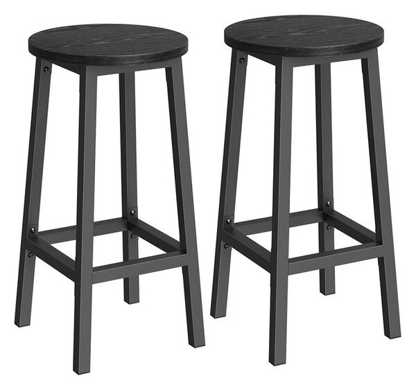 Barska stolica Vintage Style (2 komada) - crni