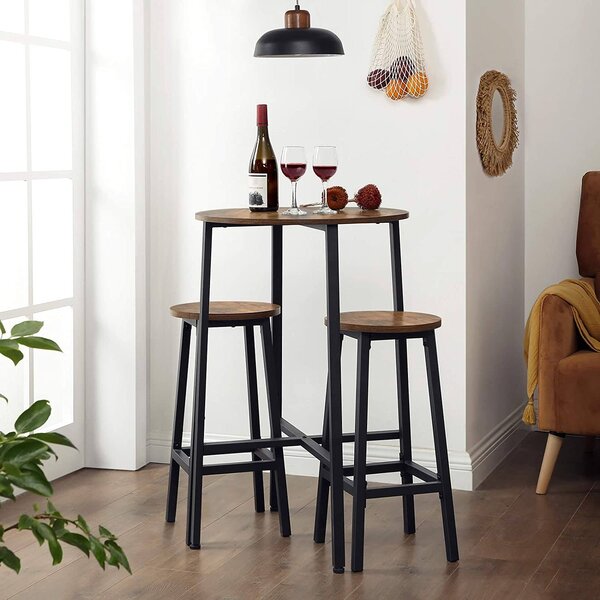 Barska stolica Vintage Style (2 komada) - crni