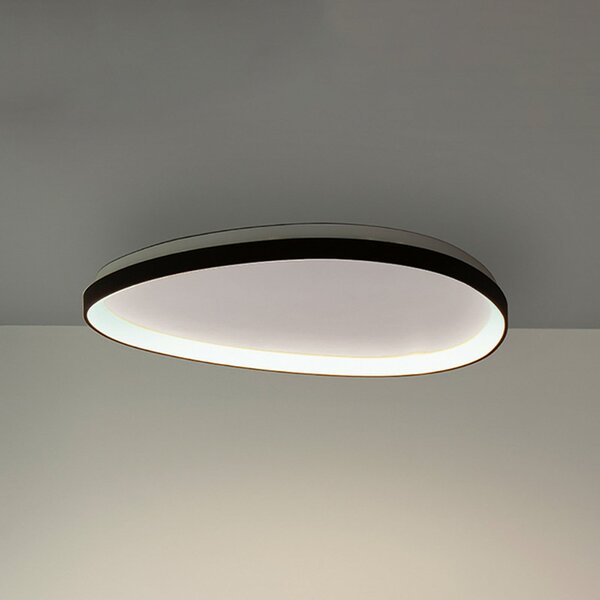 IDEAL LUX Ideal Lux Gemini LED stropna svjetiljka, crna, 61 cm, 2700 K,, Crno, Dnevni boravak/blagovaonica, Metal