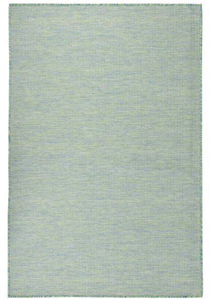 VidaXL Vanjski tepih ravnog tkanja 120 x 170 cm tirkizni
