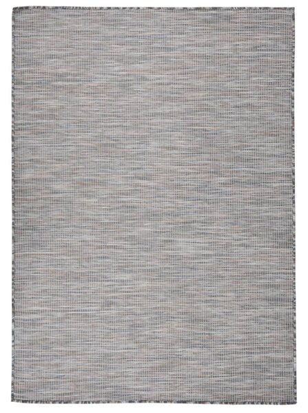 VidaXL Vanjski tepih ravnog tkanja 200 x 280 cm smeđe-plava