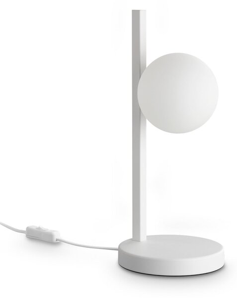 IDEAL LUX Ideal Lux Binomio stolna lampa, bijela, visina 38 cm, metal, Bijela, Dnevni boravak/blagovaonica, Metal