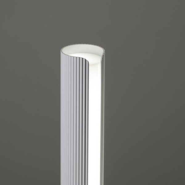 IDEAL LUX Ideal Lux Dorica LED stolna lampa, bijela, visina 25 cm, prigušiva, Bijela, Dnevni boravak/blagovaonica, Aluminij