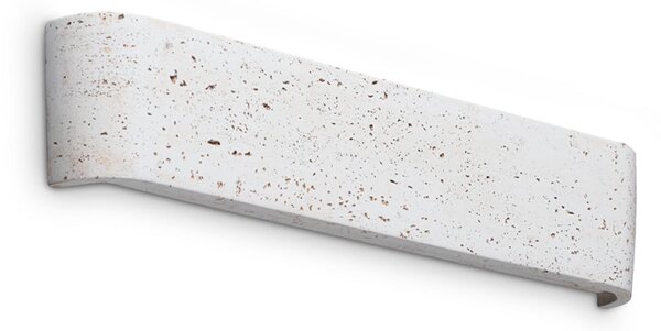 IDEAL LUX Ideal Lux Delta LED zidna svjetiljka, betonska završna obrada, širina 41 cm,, Smeđa / hrđa, Dnevni boravak/blagovaonica, Beton, Zidni kvadrat