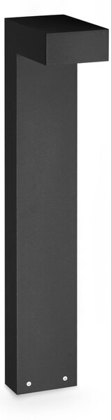 IDEAL LUX Ideal Lux Sirio LED svjetlo za stazu, crno, visina 60 cm, metal, Crno, Aluminij