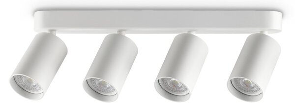 IDEAL LUX Ideal Lux Dynamite okrugli stropni reflektor, bijeli, 38 cm, 4 žarulje, Bijela, Dnevni boravak/blagovaonica, Metal