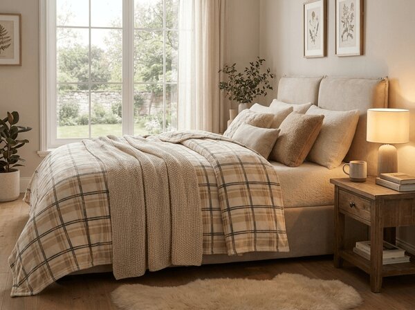 Mikropliš deka PLAID, krem boja Dimenzije: 150 x 200 cm