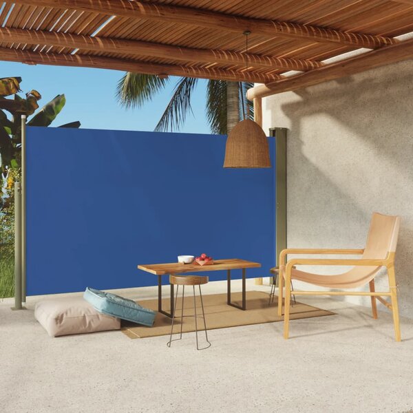 VidaXL Uvlačiva bočna tenda za terasu 180 x 300 cm plava