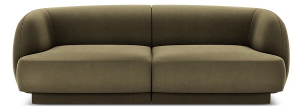 Zelena baršunasti sofa 184 cm Miley – Micadoni Home