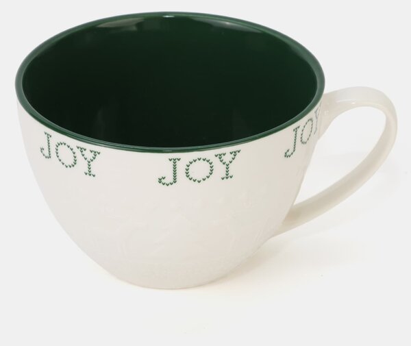 Sinsay - Keramička božićna šalica s natpisom „Joy“