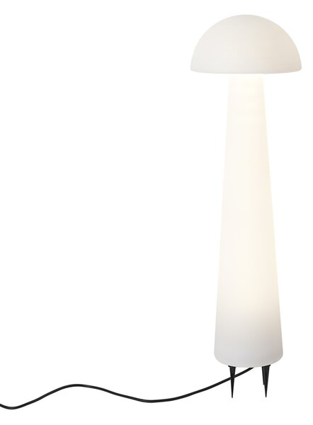 Stojeća vanjska svjetiljka bijela 80 cm uklj. LED IP44 - Fungi