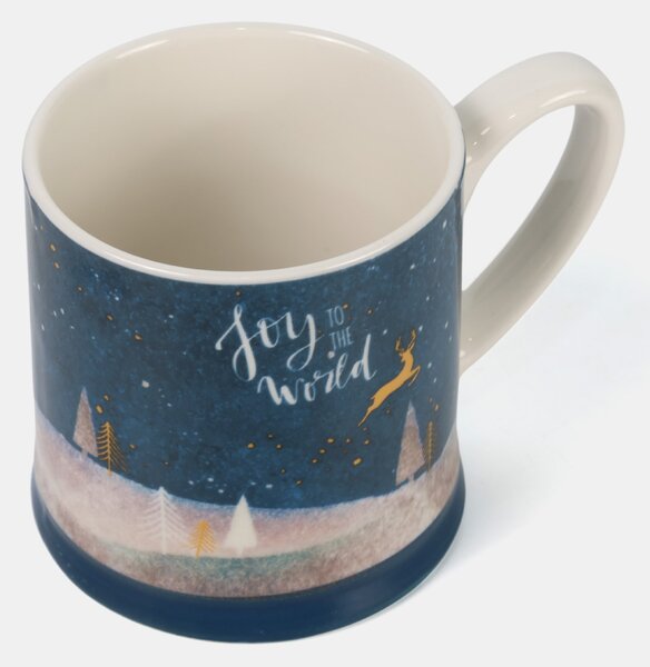 Sinsay - Keramička božićna šalica s natpisom „Joy to the World“