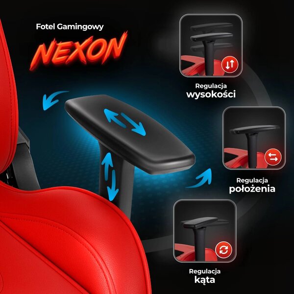 Zondo.hr Gaming fotelja Nutrida (crvena) . Akcija -19%. 1118876