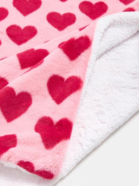 Sinsay - Pokrivač s uzorkom srca i temom Valentinova dana