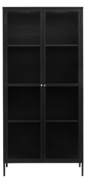 Crna metalna vitrina 90x190 cm Bronco - Unique Furniture