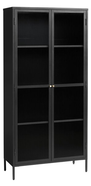 Crna metalna vitrina 90x190 cm Bronco - Unique Furniture