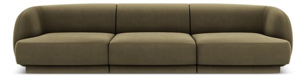 Zelena baršunasti sofa 259 cm Miley – Micadoni Home