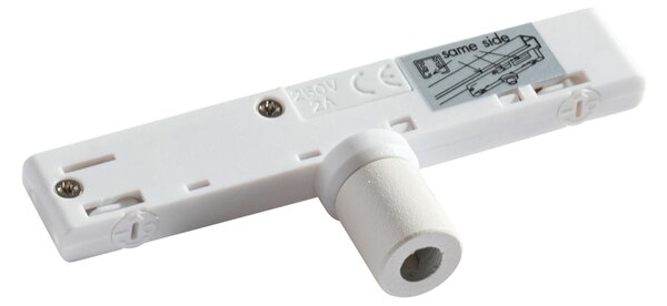 Dizajnerska viseća svjetiljka bijela uklj. adapter za šinu 1-fazni - Slimline Tuba Small