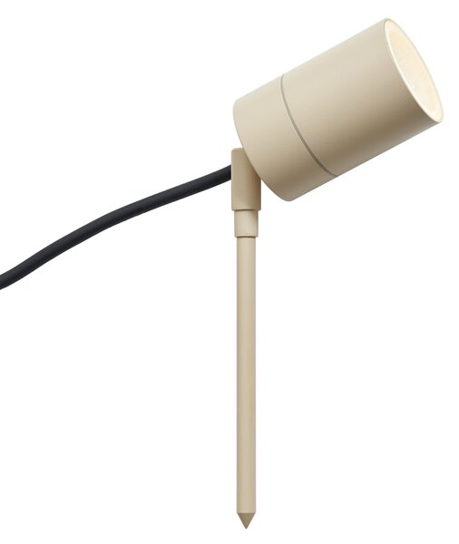 Reflektor na šiljku bež GU10 50 mm podesiv IP44 uklj. kabel i utikač - Solo