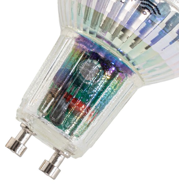 Set od 5 pametnih GU10 50 LED žarulja prozirne RGBW 4,5W 350 lm 2700-6000K