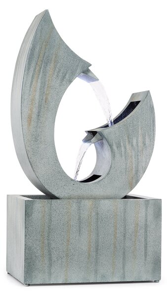 Blumfeldt Trumpet Flow, vrtna fontana, 4 LED, crpka 8 W, pocinčana