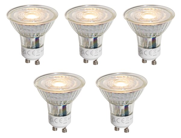 Set od 5 GU10 50mm LED žarulja prozirne 1W 80 lm 2200K