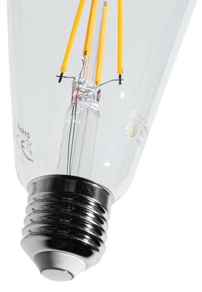 Set od 5 E27 LED žarulja sa žarnom niti ST64 prozirne 4W 470 lm 2700K