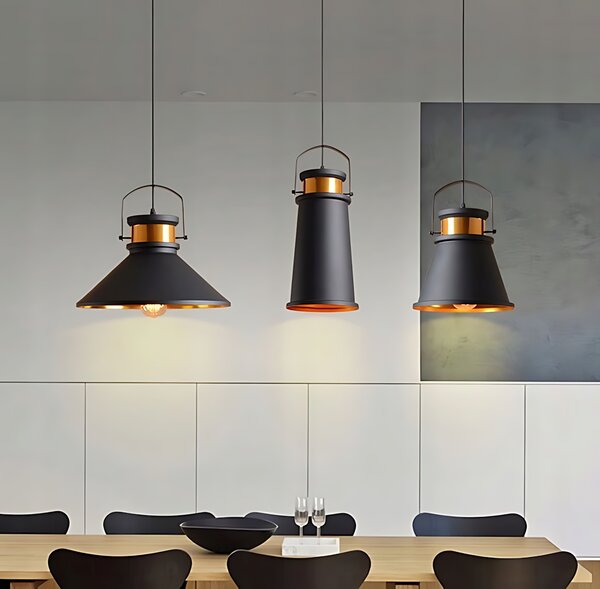 Stropna svjetiljka ASTI A Black / Gold