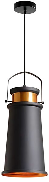 Stropna svjetiljka ASTI A Black / Gold