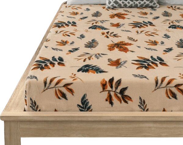 Plahta mikropliš AUTUMNA 90x200 cm krem boje
