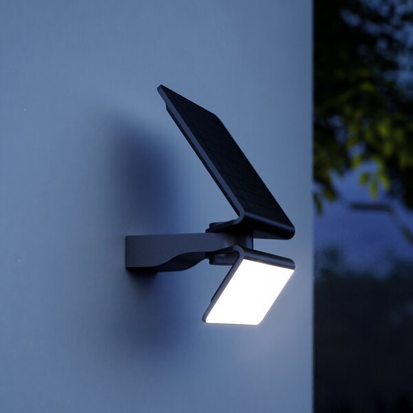 STEINEL XSolar L-S One LED solarna svjetiljka, antracit, senzor, prigušiva, Crno, Plastika