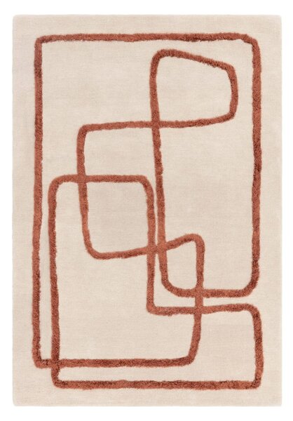 Ciglasti/krem ručno rađen vunen tepih 200x300 cm Matrix – Asiatic Carpets