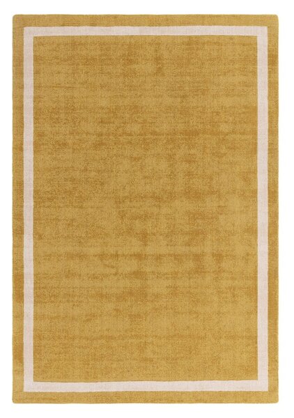 Oker žuti ručno rađen vunen tepih 120x170 cm Albi – Asiatic Carpets