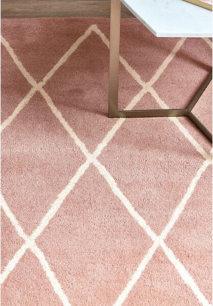 Ružičasti ručno rađen vuneni tepih 80x150 cm Albany – Asiatic Carpets