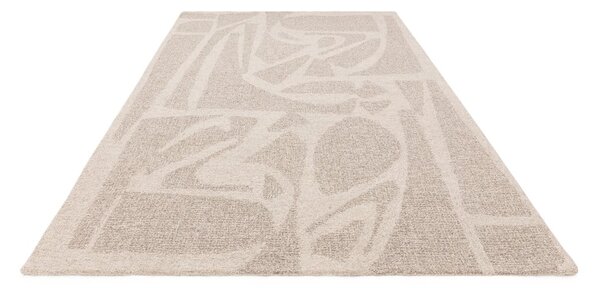 Krem ručno rađen vuneni tepih 120x170 cm Loxley – Asiatic Carpets