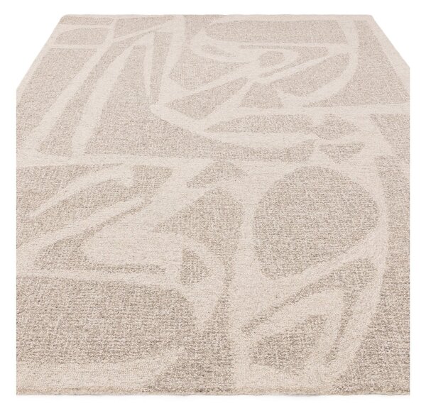 Krem ručno rađen vuneni tepih 120x170 cm Loxley – Asiatic Carpets