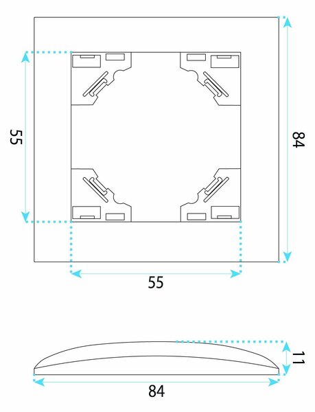 Jednostruka utičnica s uzemljenjem + 2x USB-A OSTE JNH003-G Black