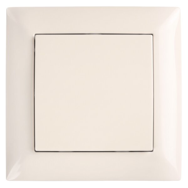 Jednostruki Prekidač s Okvirom OSTE JNH006-W BEIGE