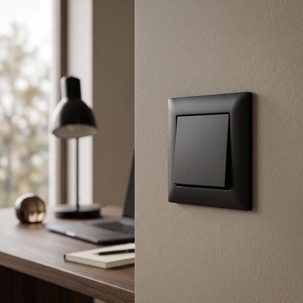 Jednostruki Prekidač OSTE JNH006-W BLACK