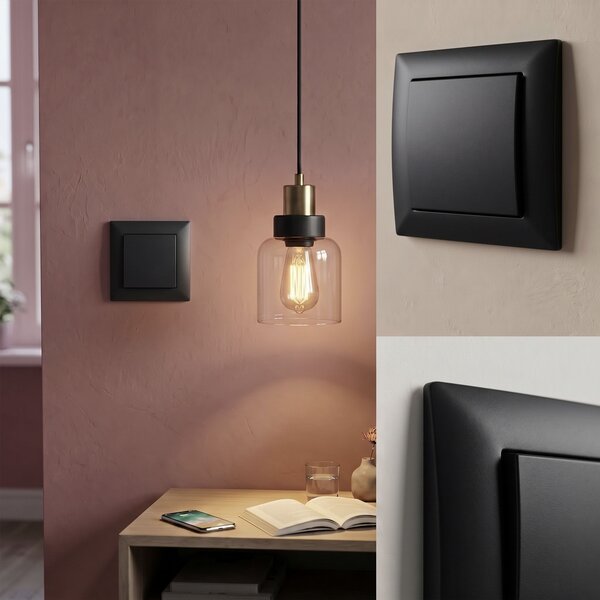Jednostruki Prekidač OSTE JNH006-W BLACK