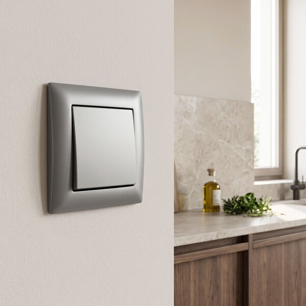 Jednostruki Prekidač OSTE JNH006-W GREY