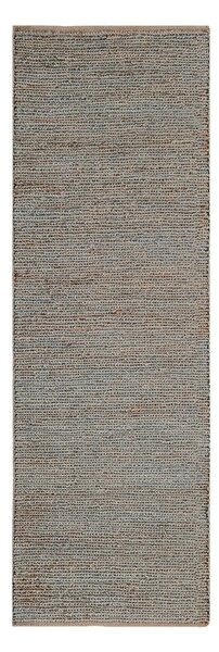 Svijetlo siva ručno rađena jutena staza 66x200 cm Soumak – Asiatic Carpets