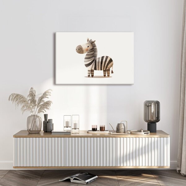 Slika slatka crtana zebra